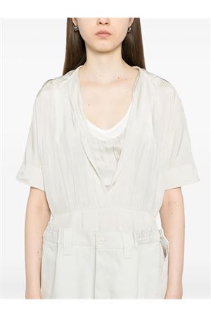 Ecru layered dress MAISON MARGIELA | S51DD0029MTN060729